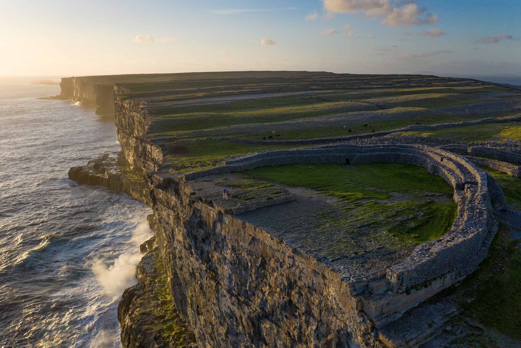 Inis Mór's Dún Aonghasa, the Dun Aengus fort on Inishmore. Credit: heritageireland.ie